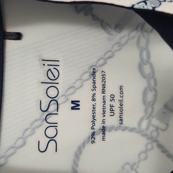 SanSoleil Women's Quarter Zip Golf Top Pullover Size Medium - Picture 6 of 7